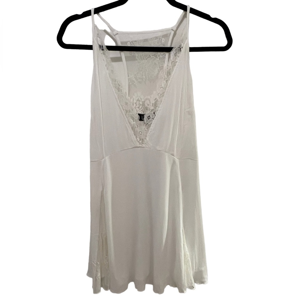 Lulu’s White Lacey Tank Dress